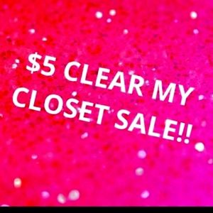 $5 clear my closet sale!